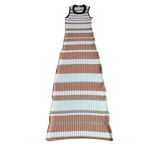 SONIA BY SONIA RYKIEL Elegant Sleeveless Striped Maxi Dress - XS - Picture 7 of 11